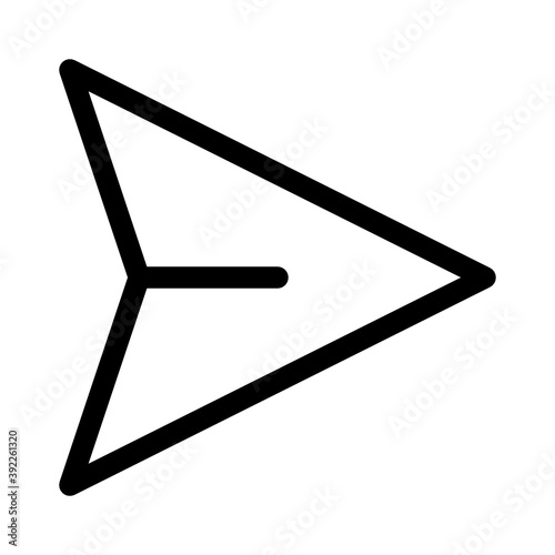 sent sign icon, messaging converence vector