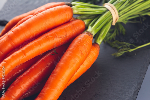 bunch of fresh carrots