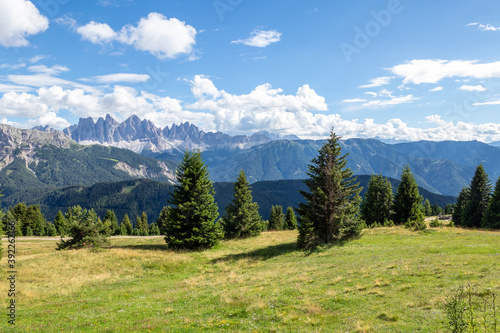 Landscape panorama of Seiser Alm in South Tyrol, Italy