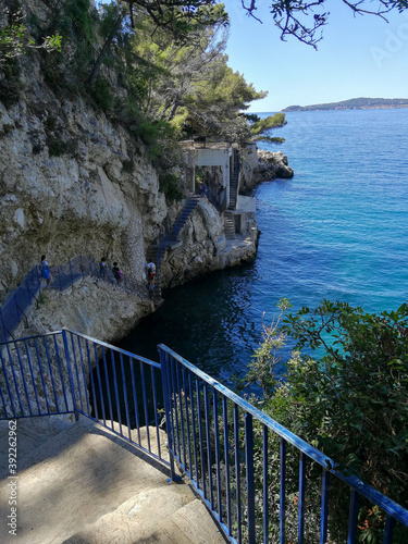 Seacoast of Cap d’Ail in a sunny summer day