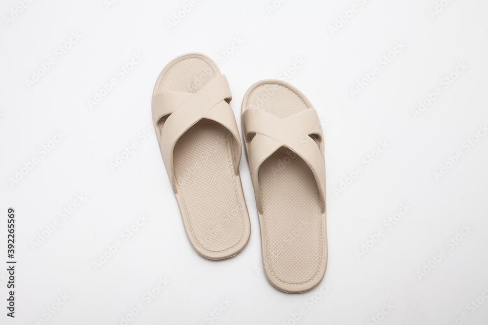 Fototapeta premium Spa Slipper on white background