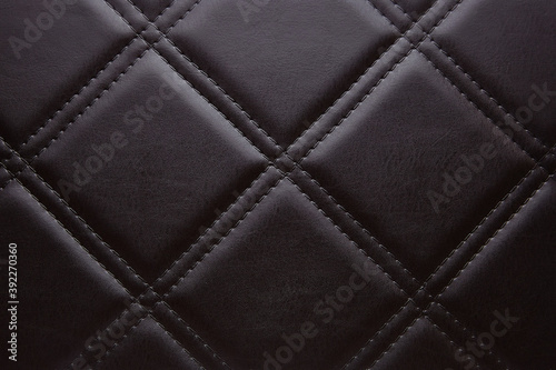 Leather grid brown rhombus texture background for decor 