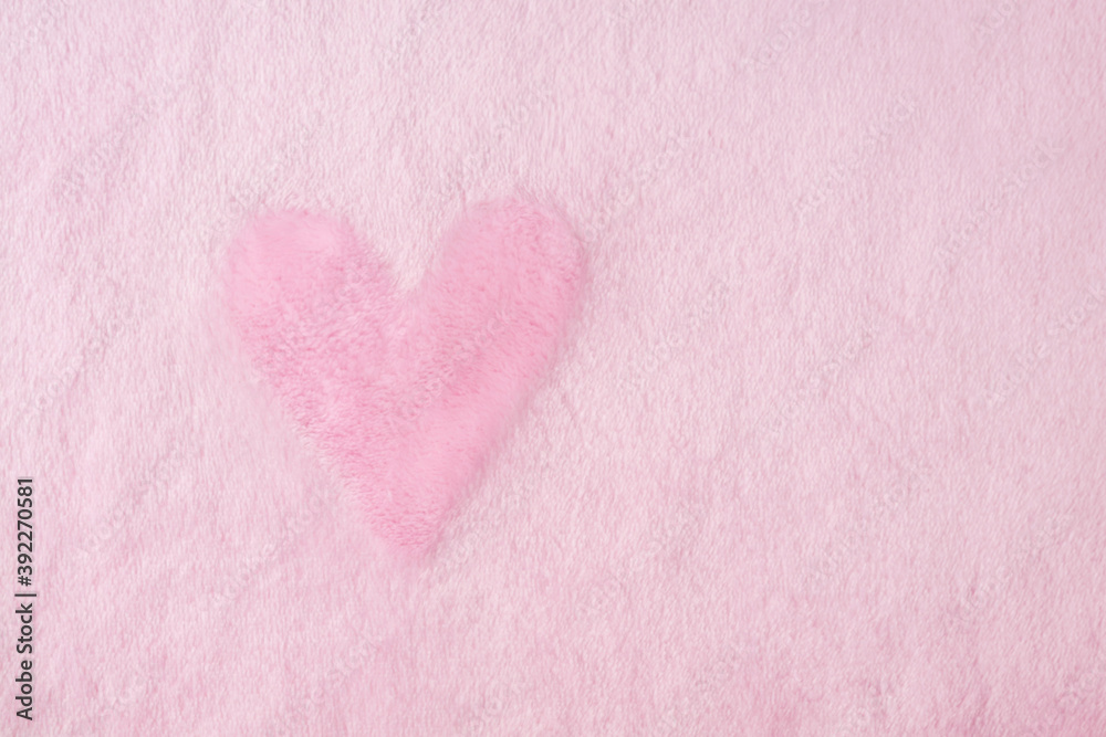 heart texture on pink background fleece fabric