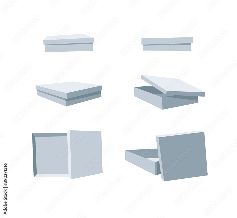 Carton Open and Closed Recycling Boxes Set. Cartoon Style Illustration Delivery Packaging. Flat Graphic Design Forwarding Clip Art. Vector Collection Mockup Isolated on White Background Carton Open and Closed Recycling Boxes Set. Cartoon Style Illustration Delivery Packaging. Flat Graphic Design Forwarding Clip Art. Vector Collection Mockup Isolated on White Background