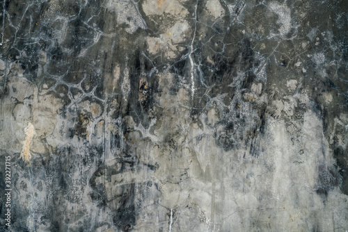 Abstract blank dark gray cement concrete texture wall