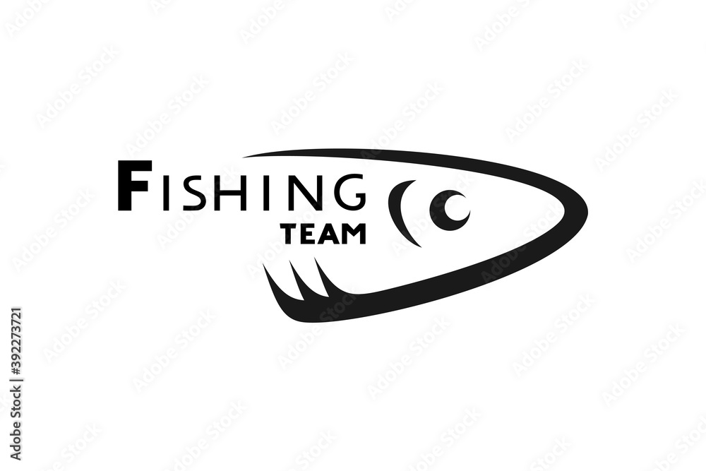 Creative design of fishing symbol Creative design of fishing symbol