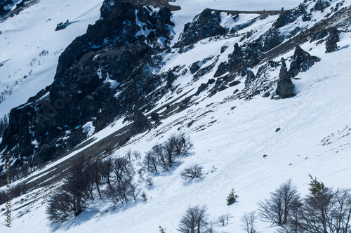Fotografie, Obraz Beautiful shot of a snowy mountainside