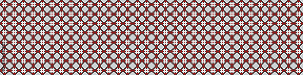 Abstract Cross Pattern Dots Logo generative computational art illustration