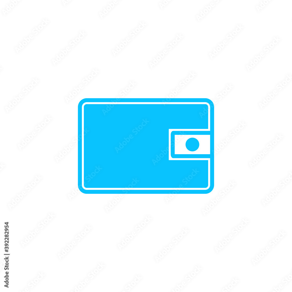 Wallet icon flat. Wallet icon flat.