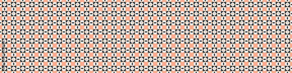 Fototapeta premium Abstract Cross Pattern Dots Logo generative computational art illustration