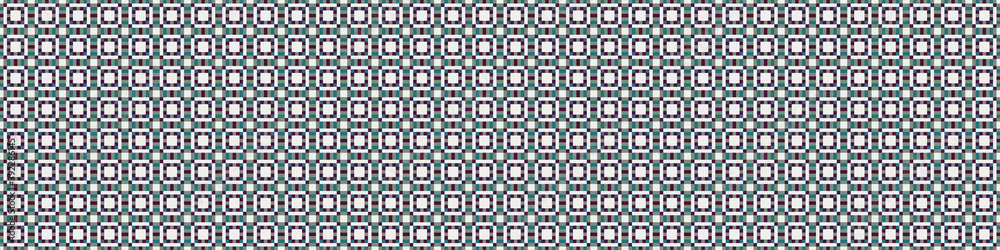 Fototapeta premium Abstract Cross Pattern Dots Logo generative computational art illustration