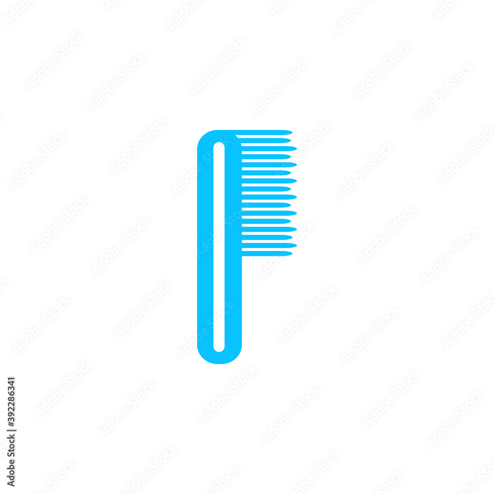 Comb icon flat. Comb icon flat.