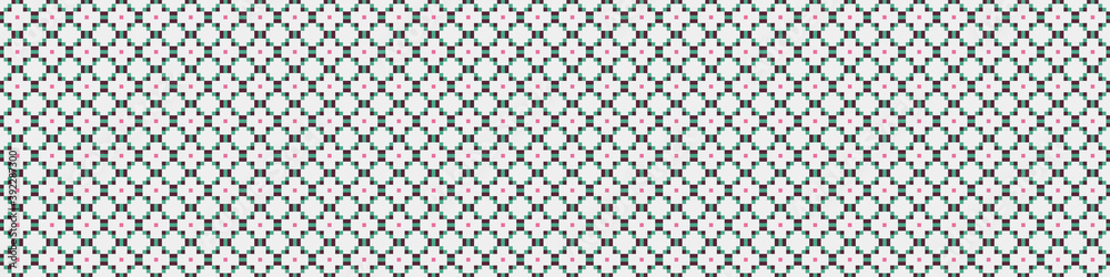 Fototapeta premium Abstract Cross Pattern Dots Logo generative computational art illustration