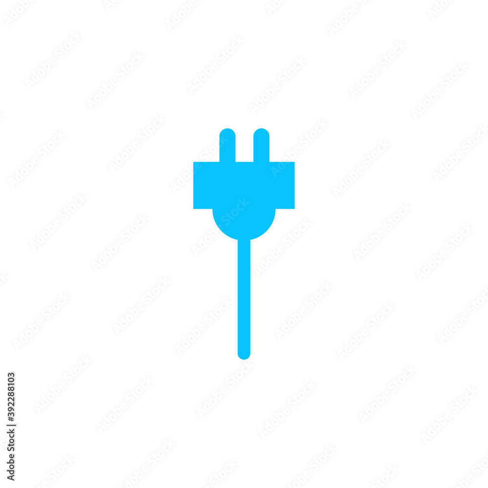 Plugs icon flat. Plugs icon flat.
