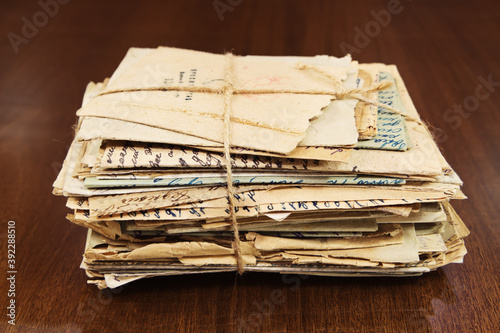 Bunch of paper mails in time of WW2
