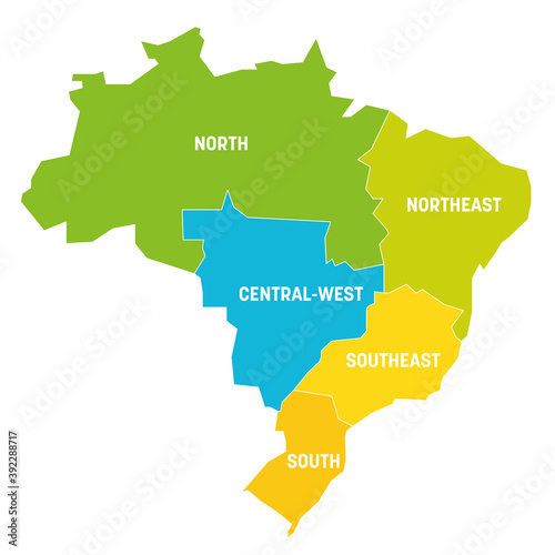 Brazil - map of regions