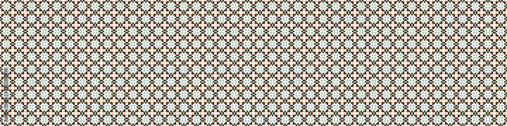 Abstract Cross Pattern Dots Logo generative computational art illustration