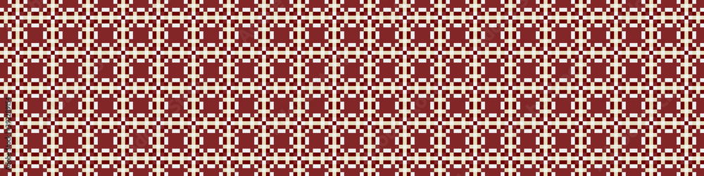 Fototapeta premium Abstract Cross Pattern Dots Logo generative computational art illustration