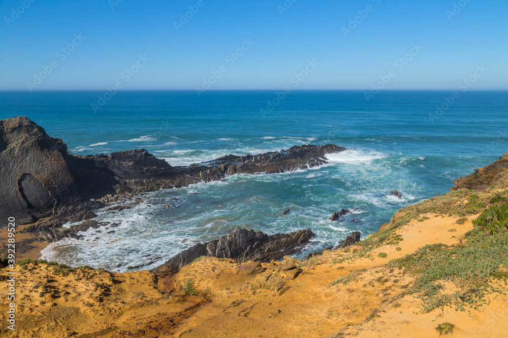 Atlantic rocky coast view