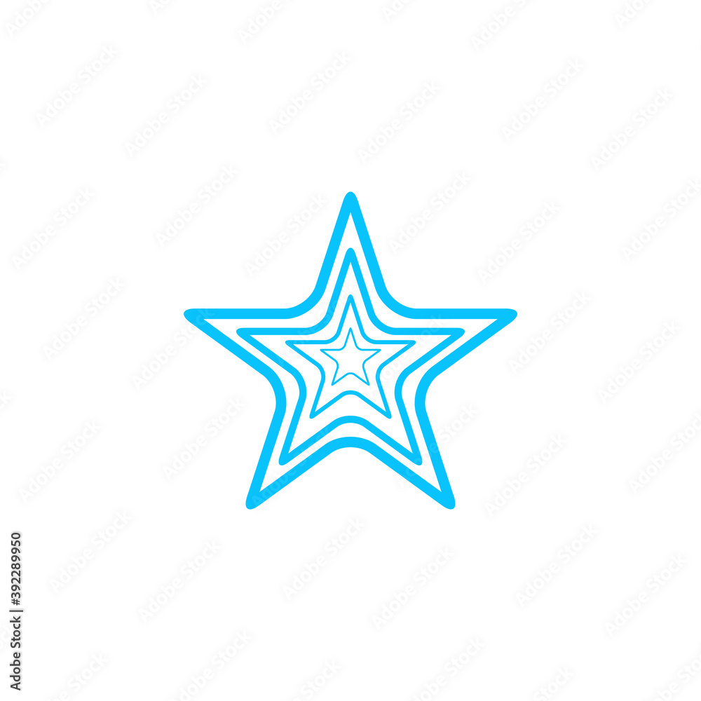 Obraz premium Star icon flat.