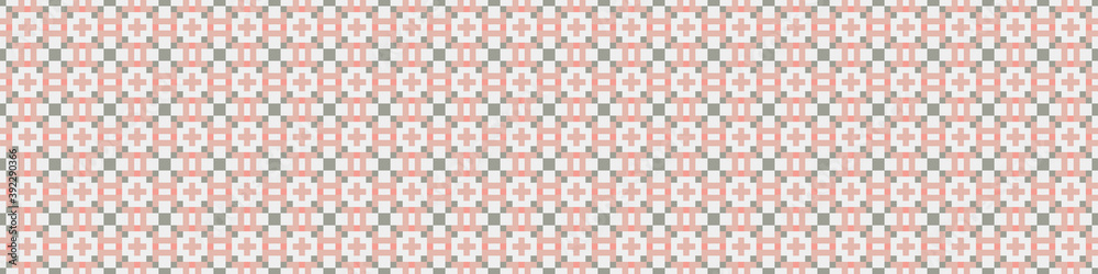 Fototapeta premium Abstract Cross Pattern Dots Logo generative computational art illustration