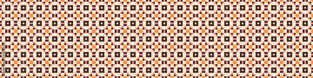 Fototapeta premium Abstract Cross Pattern Dots Logo generative computational art illustration