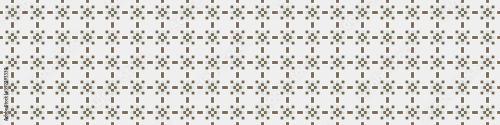 Fototapeta premium Abstract Cross Pattern Dots Logo generative computational art illustration