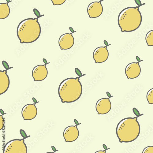 Pattern Fresh Lemon Fruit Food Background 