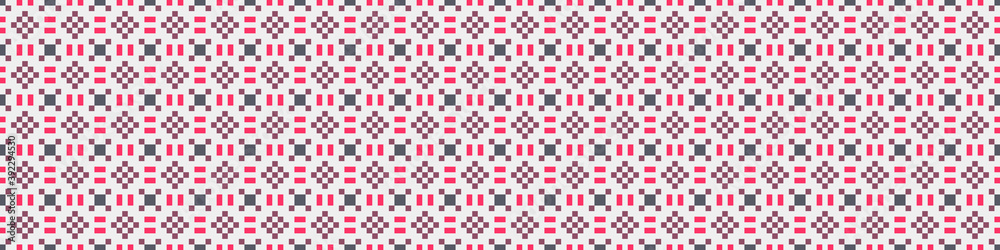 Fototapeta premium Abstract Cross Pattern Dots Logo generative computational art illustration