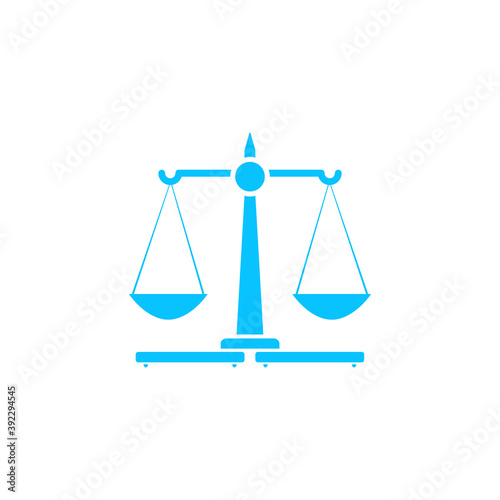 Justice Scales icon flat