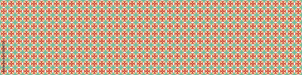Abstract Cross Pattern Dots Logo generative computational art illustration