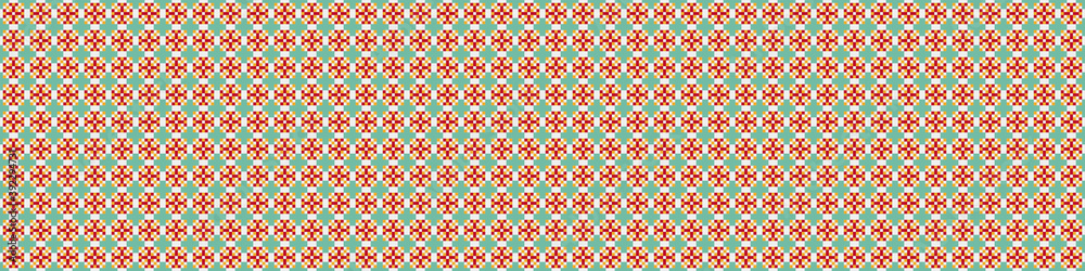 Abstract Cross Pattern Dots Logo generative computational art illustration