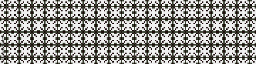 Fototapeta premium Abstract Cross Pattern Dots Logo generative computational art illustration