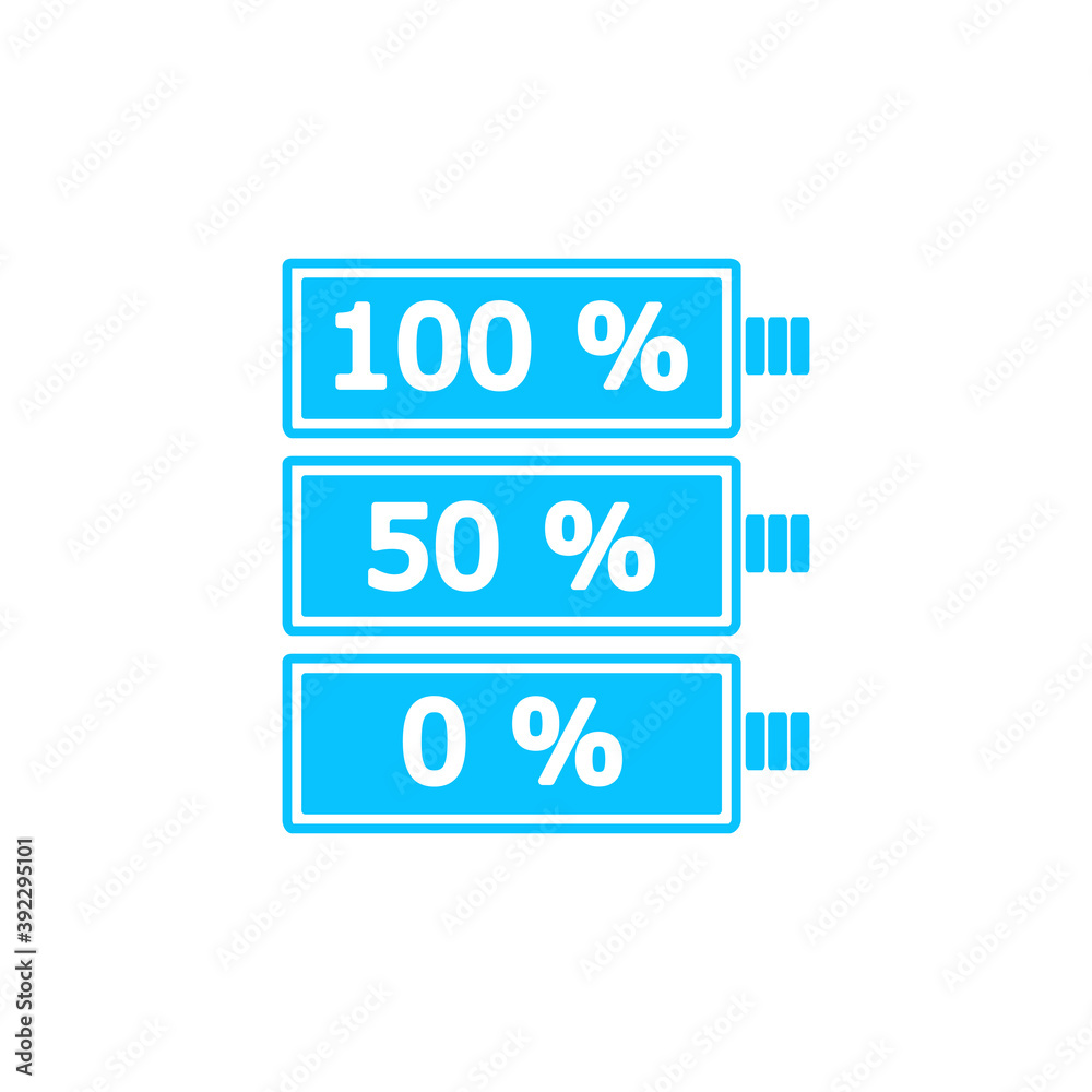 Battery icon flat Battery icon flat