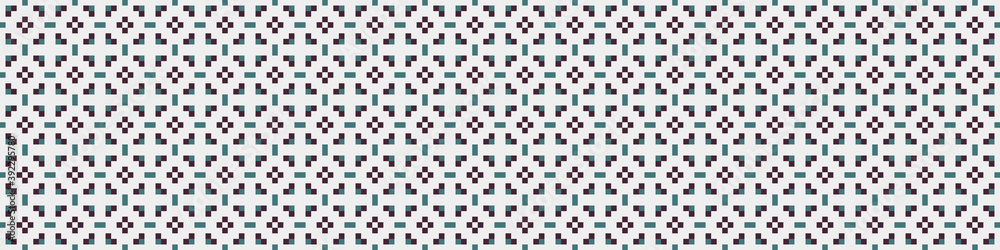 Fototapeta premium Abstract Cross Pattern Dots Logo generative computational art illustration