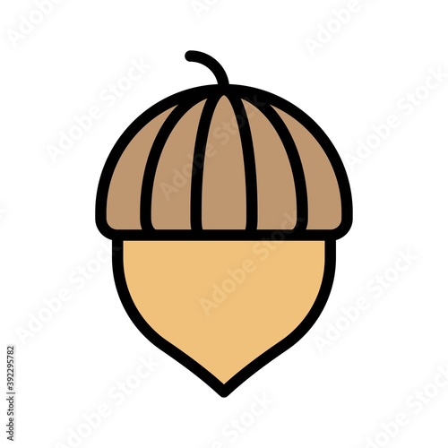 Acorn icon, Thanksgiving related vector photo