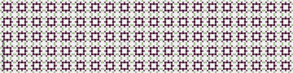 Fototapeta premium Abstract Cross Pattern Dots Logo generative computational art illustration