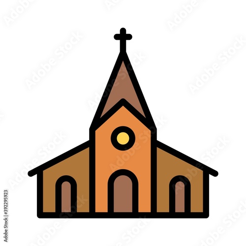 Church icon, Thanksgiving related vector
