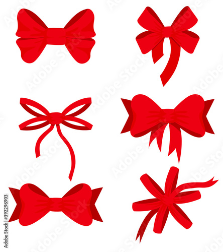 Set of design christmas ribbons