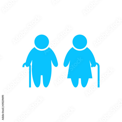 Slika na platnu Elder People icon flat