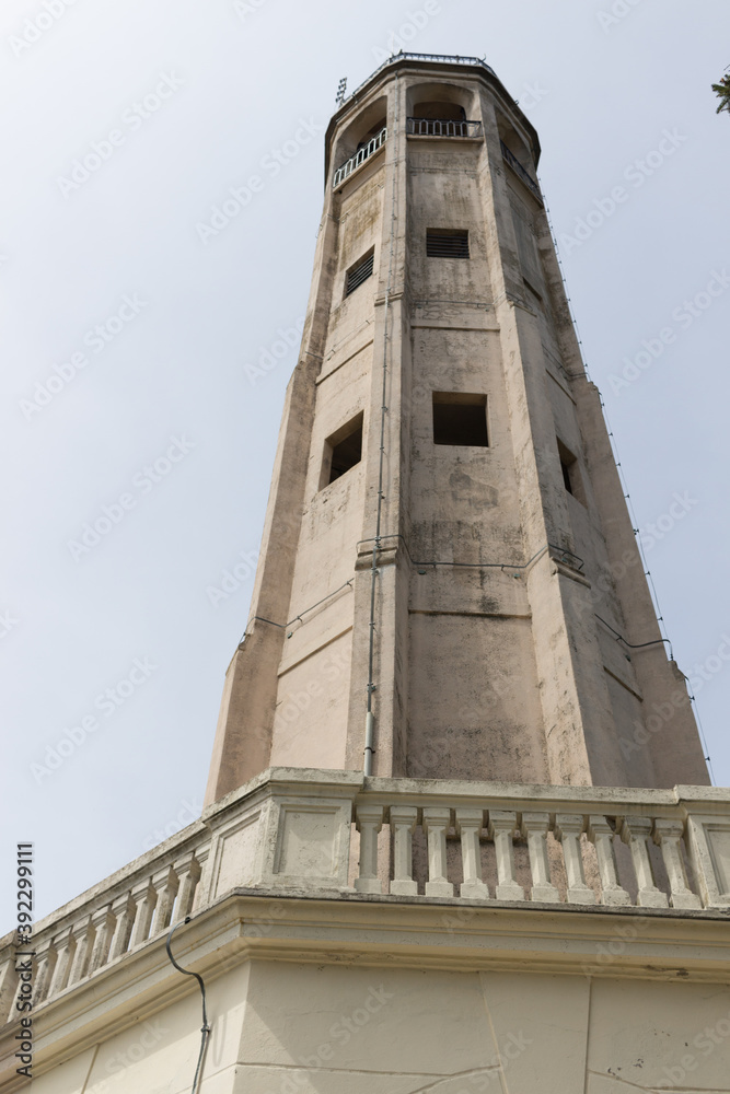 lighthouse Volta on Como lake.