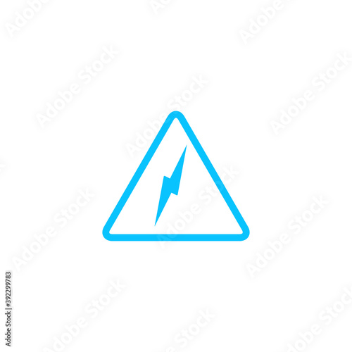 Free Download High voltage icon flat - GFXLoad
