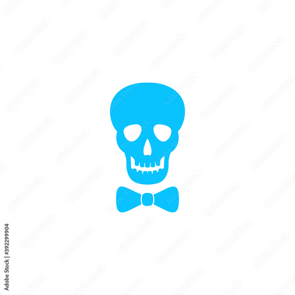 Skull icon flat