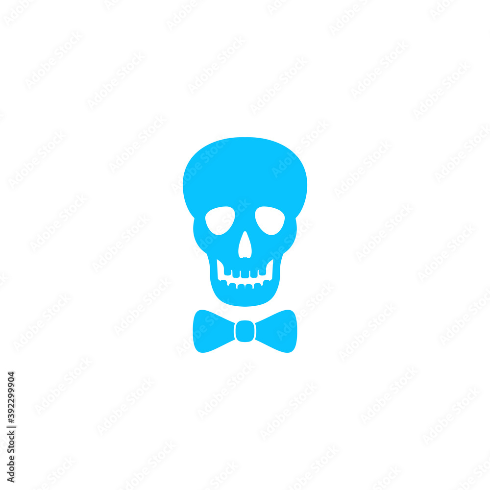 Skull icon flat Skull icon flat
