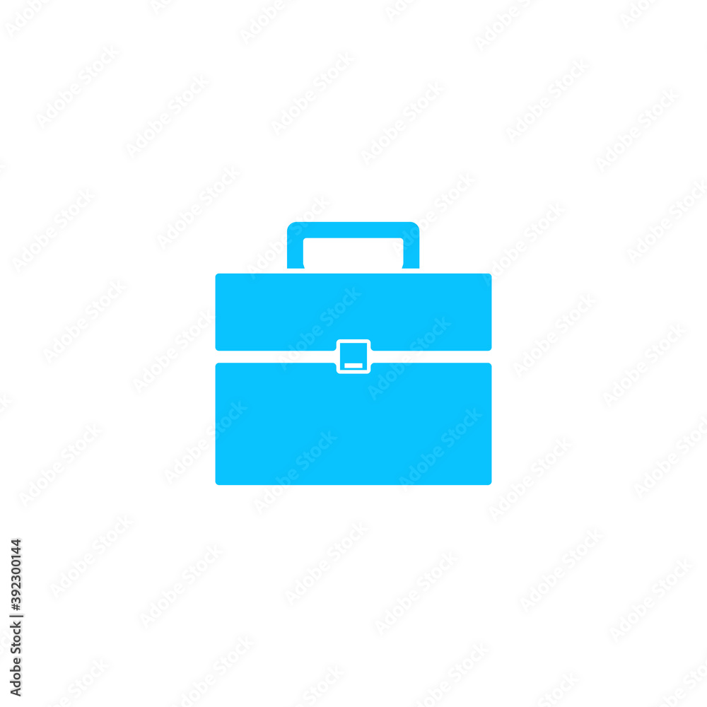 Briefcase icon flat Briefcase icon flat
