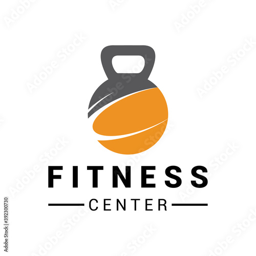 Fitnesss gym logo icon vector template. photo