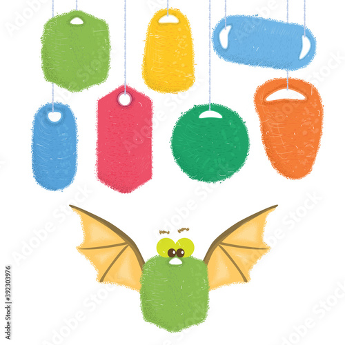 funny price tags and bat sale vector funny art