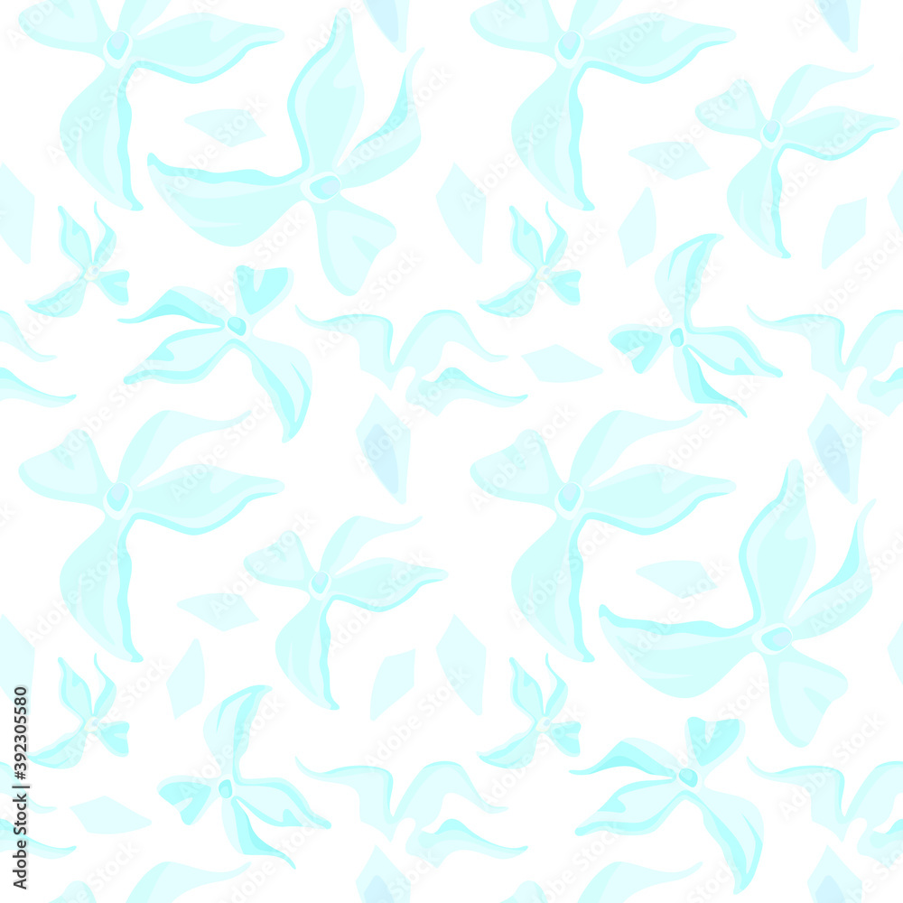 Digital download of clean and romantic seamless pattern in blue color