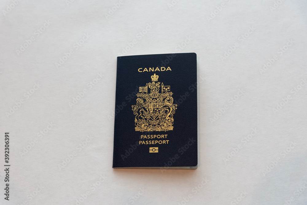 Canadian passports isolated on white background. Canadian passports isolated on white background.
