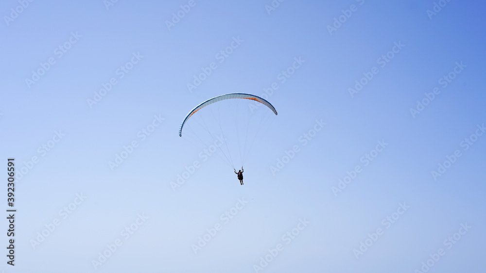 Paragliding in Oludeniz. Parachute in the sky Paragliding in Oludeniz. Parachute in the sky
